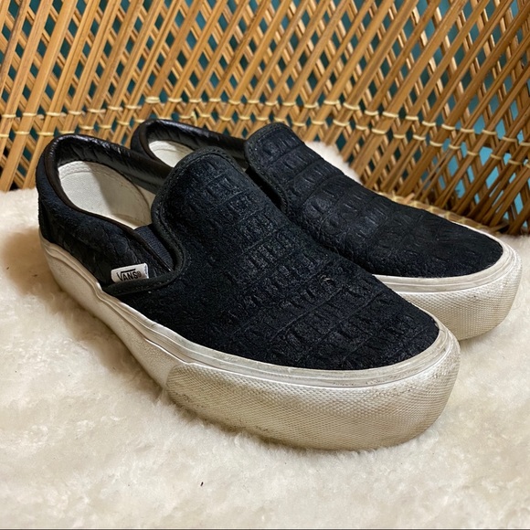 platform slip ons vans